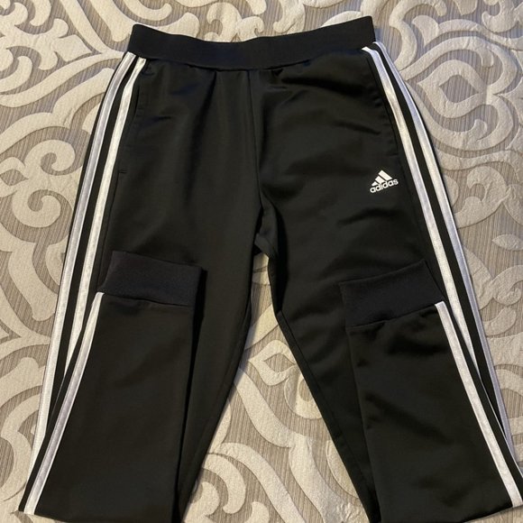 EUC Adidas Tiro 19 Training Pants Girls Black/White Size Large 14 Soccer Joggers - Picture 6 of 6